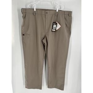 5.11 TACTICAL FAST-TAC urban men's pants NWT 48X30 khaki straight fit rip stop